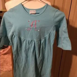 patsy Aiken | Dresses | Little Girlspatsy Aiken Lightblue Monogrammed ...